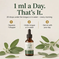 Stay Dry - Anti-Sweat Sage & Salvia Drops