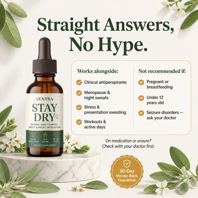 Stay Dry - Anti-Sweat Sage & Salvia Drops