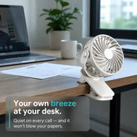 ClipBreeze - Rechargeable Clip-On Fan with Light