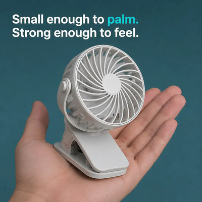 ClipBreeze - Rechargeable Clip-On Fan with Light