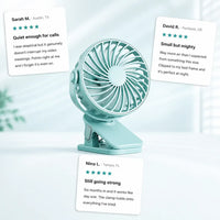 ClipBreeze - Rechargeable Clip-On Fan with Light