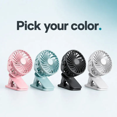 ClipBreeze - Rechargeable Clip-On Fan with Light