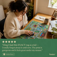 RetroRoads - Nostalgic City Road Desk Mat