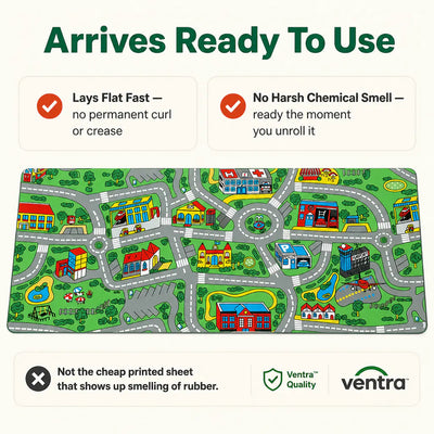 RetroRoads - Nostalgic City Road Desk Mat