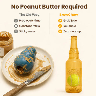 BrewChew - Squeaky Beer Bottle Dog Toy