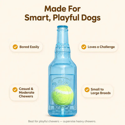 BrewChew - Squeaky Beer Bottle Dog Toy