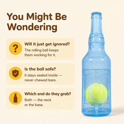 BrewChew - Squeaky Beer Bottle Dog Toy