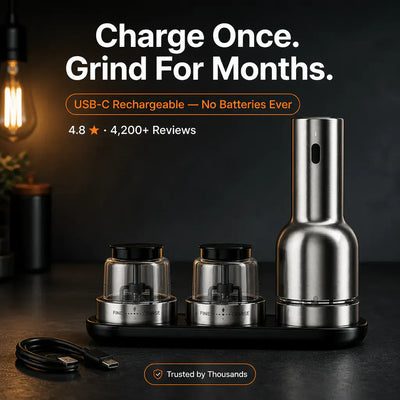 GourmetMill - Electric Salt & Pepper Grinder