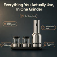 GourmetMill - Electric Salt & Pepper Grinder