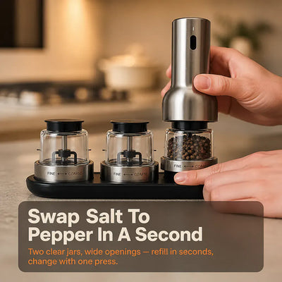 GourmetMill - Electric Salt & Pepper Grinder