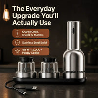 GourmetMill - Electric Salt & Pepper Grinder