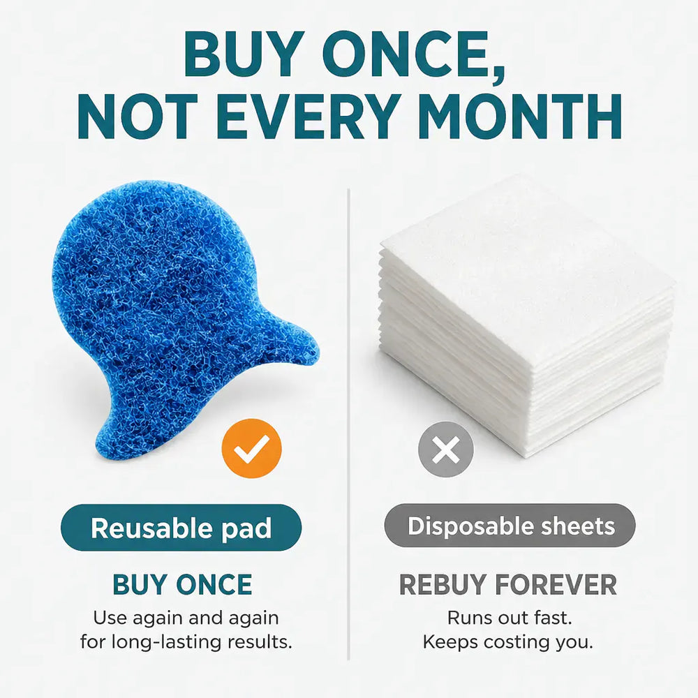 Reusable pet hair pad compared with disposable dryer sheets