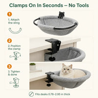 DeskNest - Folding Cat Desk Hammock