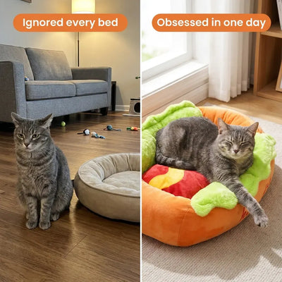 The Hot Dog Bed - Plush Pet Cushion
