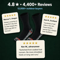 AquaSocks - Waterproof Breathable Hiking Socks