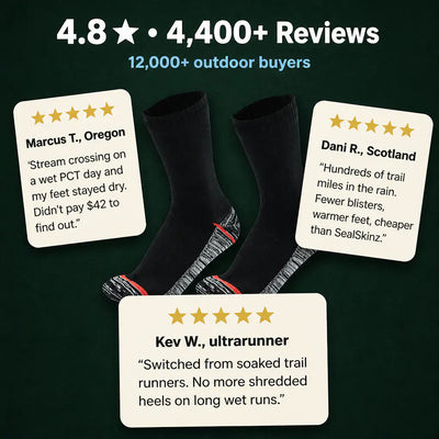 AquaSocks - Waterproof Breathable Hiking Socks