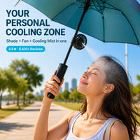 BreezeBrella - Fan & Mist Cooling Umbrella