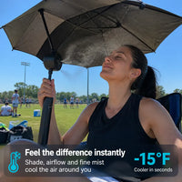 BreezeBrella - Fan & Mist Cooling Umbrella