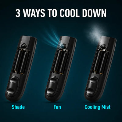 BreezeBrella - Fan & Mist Cooling Umbrella
