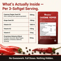 Ventra - Cayenne Pepper Softgels