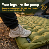 PumpRest - Camping Mattress with Built-In Foot Pump