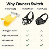 HushMuzzle - Soft Silicone Dog Muzzle