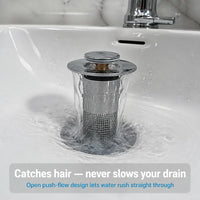 OdorLock - Pop-Up Sink Drain Plug (3-Pack)