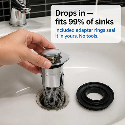 OdorLock - Pop-Up Sink Drain Plug (3-Pack)