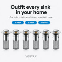 OdorLock - Pop-Up Sink Drain Plug (3-Pack)