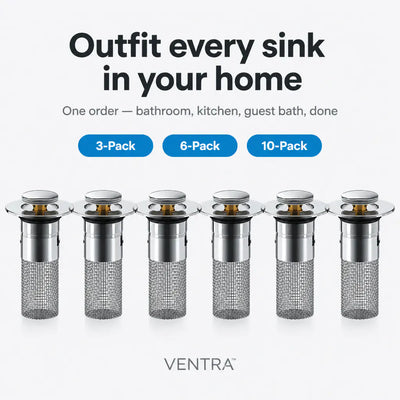 OdorLock - Pop-Up Sink Drain Plug (3-Pack)