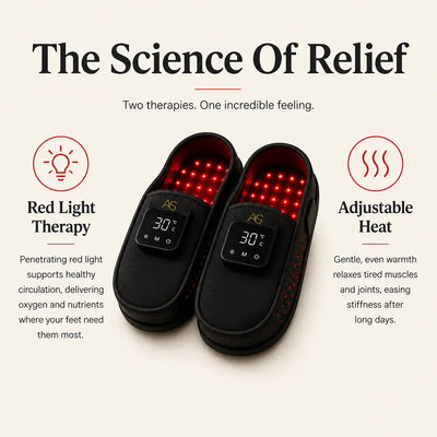 Red Light Therapy Recovery Slippers