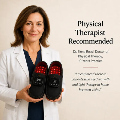 Red Light Therapy Recovery Slippers