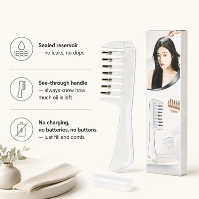RootFeed - Scalp & Beard Oil Applicator Comb