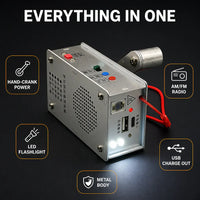 CrankReady - Hand Crank Radio, Torch & Charger