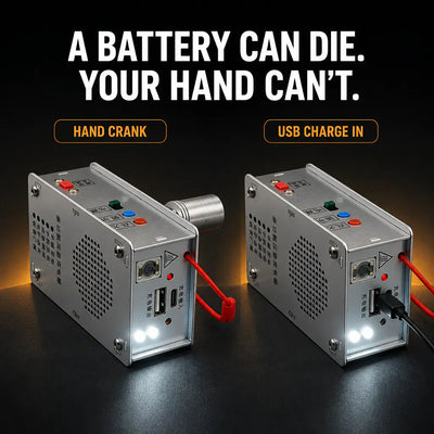 CrankReady - Hand Crank Radio, Torch & Charger