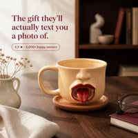 The Cheeky Tongue Mug - Ceramic Novelty Cup