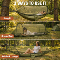 SkyNest 2-in-1 - Ultralight Hammock with Mosquito Net