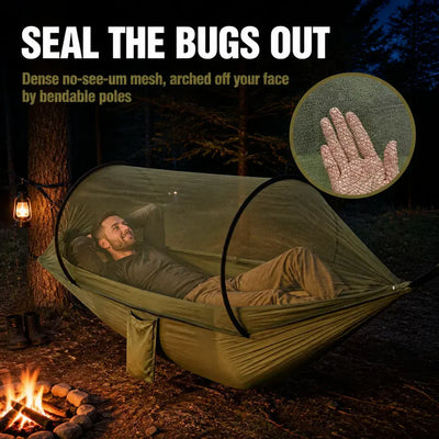 SkyNest 2-in-1 - Ultralight Hammock with Mosquito Net