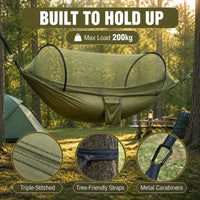 SkyNest 2-in-1 - Ultralight Hammock with Mosquito Net