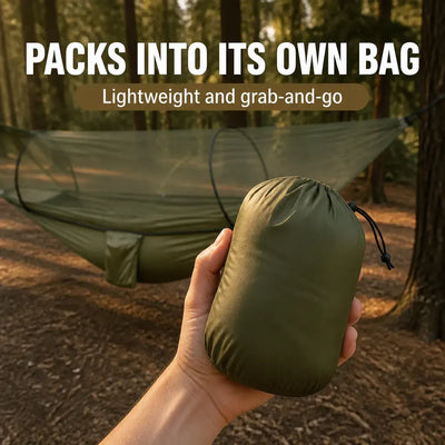SkyNest 2-in-1 - Ultralight Hammock with Mosquito Net