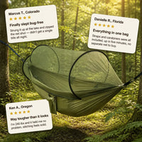 SkyNest 2-in-1 - Ultralight Hammock with Mosquito Net