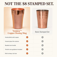 The Copper Dosing Mug - Handcrafted 400ml