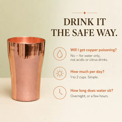 The Copper Dosing Mug - Handcrafted 400ml