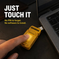 VaultDrive - Fingerprint Encrypted USB-C Drive (128GB)