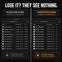 VaultDrive - Fingerprint Encrypted USB-C Drive (128GB)
