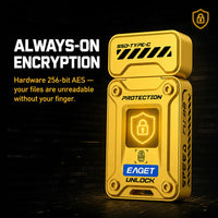 VaultDrive - Fingerprint Encrypted USB-C Drive (128GB)