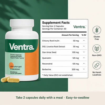 CalmBelly - Daily Bloat Relief Capsules