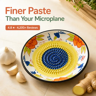GingerGrind - Non-Slip Ceramic Grating Bowl