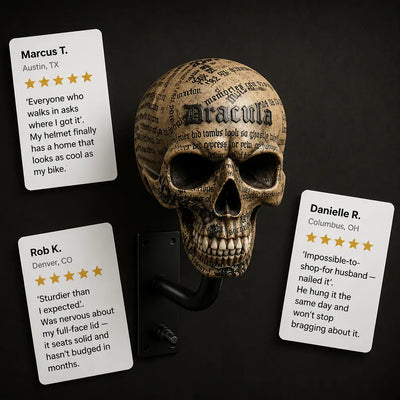 The Skull Helmet Mount - Wall Display Bracket