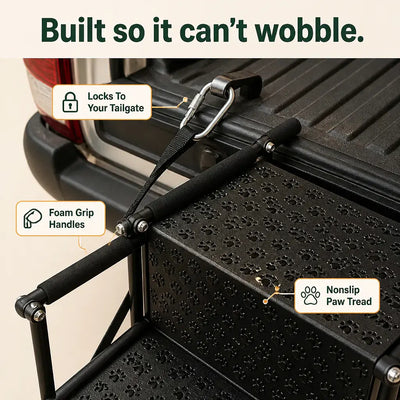 PupRamp 4-Step - Folding Dog Car Stairs